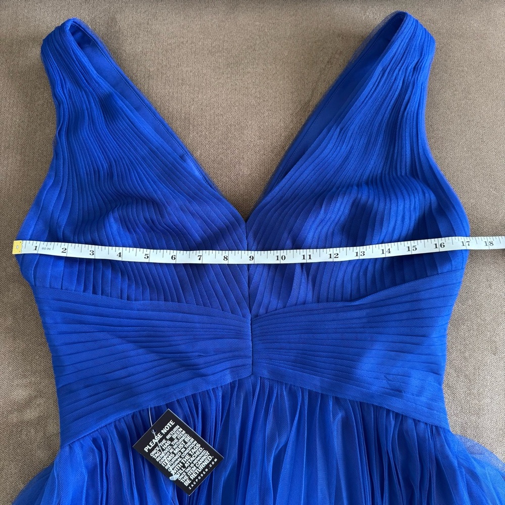 Zac Posen Tulle Midi-Dress in Royal Blue, size 6 - Picture 10 of 13